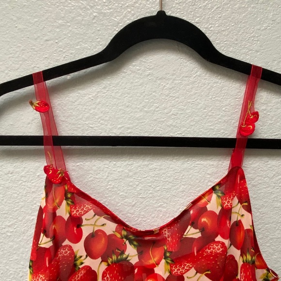 Natori Intimates Sheer Strawberry Dress - Picture 5 of 8